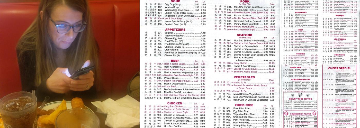 China Inn Buffet Menu