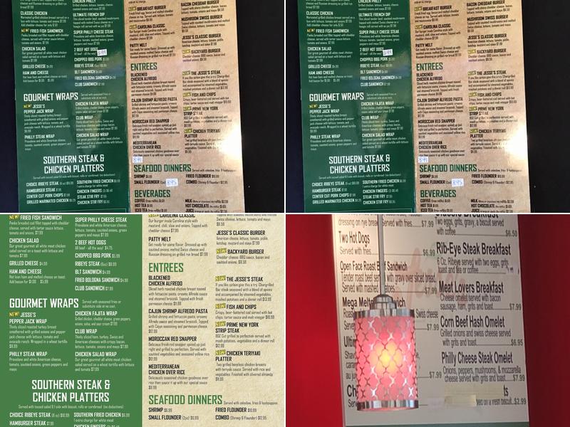 Jesse's Diner Menu