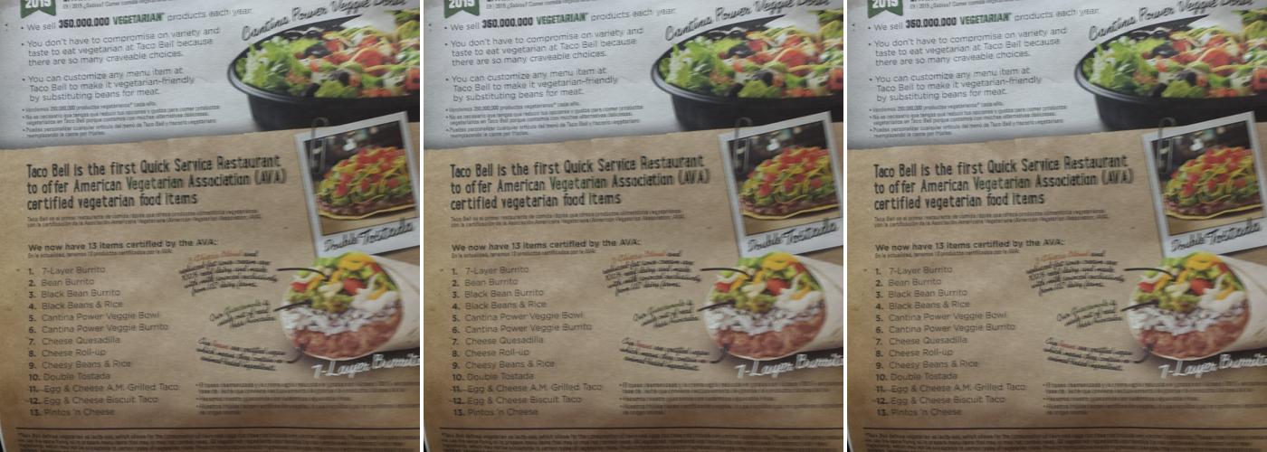 Taco Bell / KFC Menu