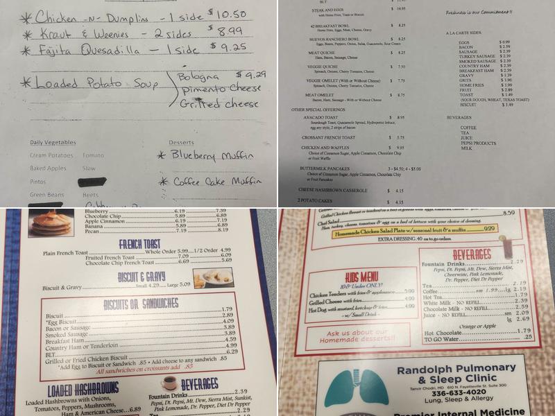 42 Diner Menu