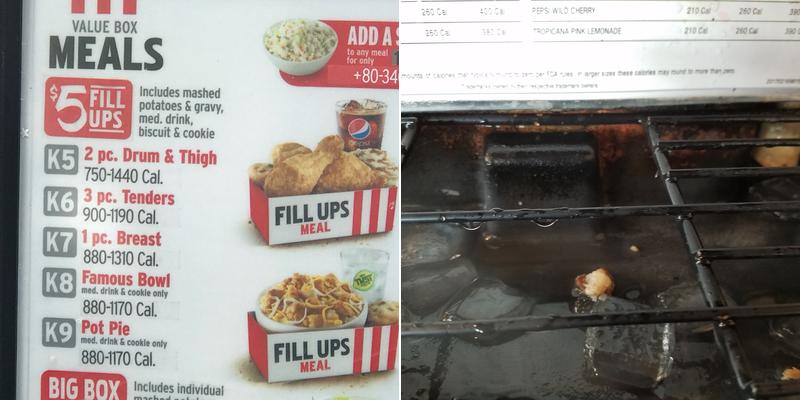 KFC Menu
