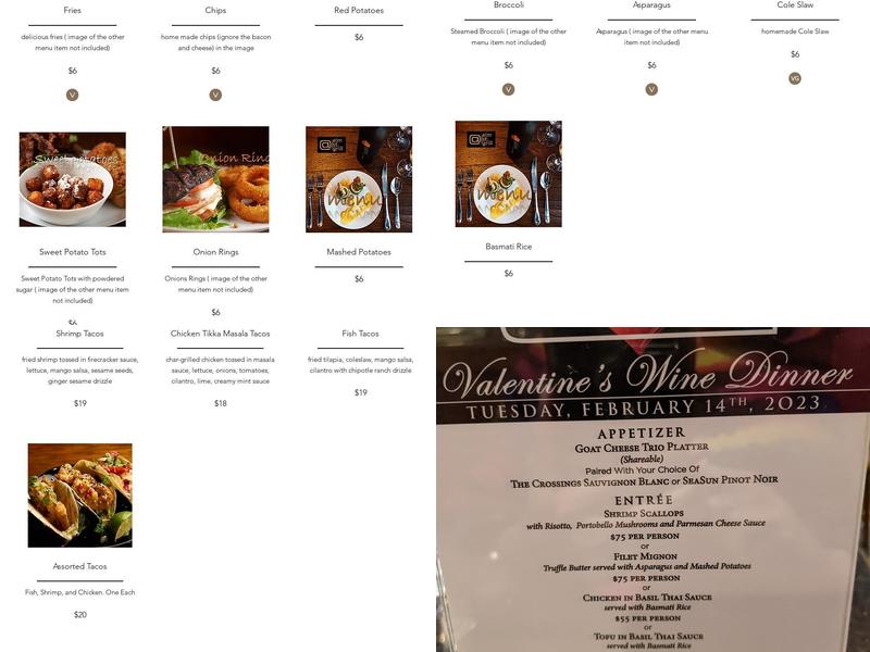 At Elm St Grill Menu