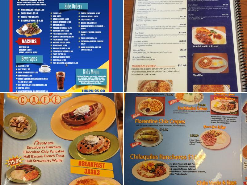 Sammy's Cafe Menu