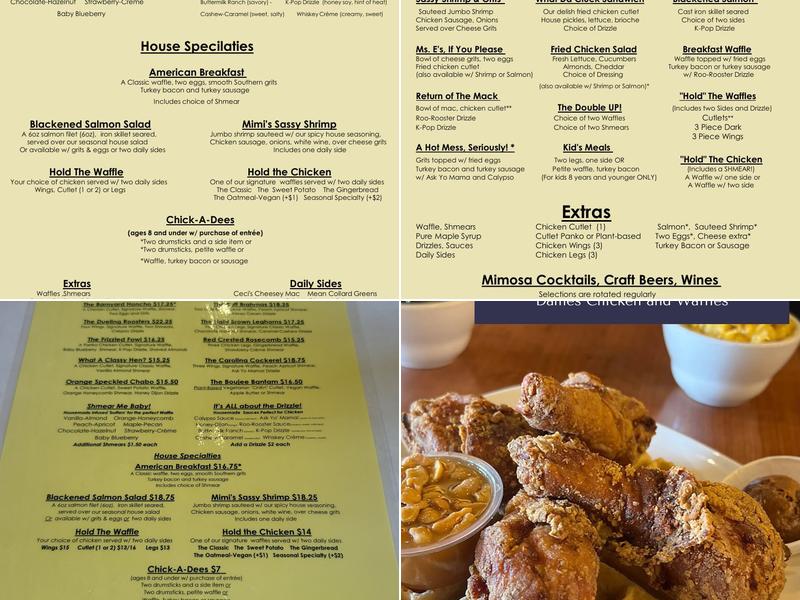 Dame's Chicken & Waffles Menu