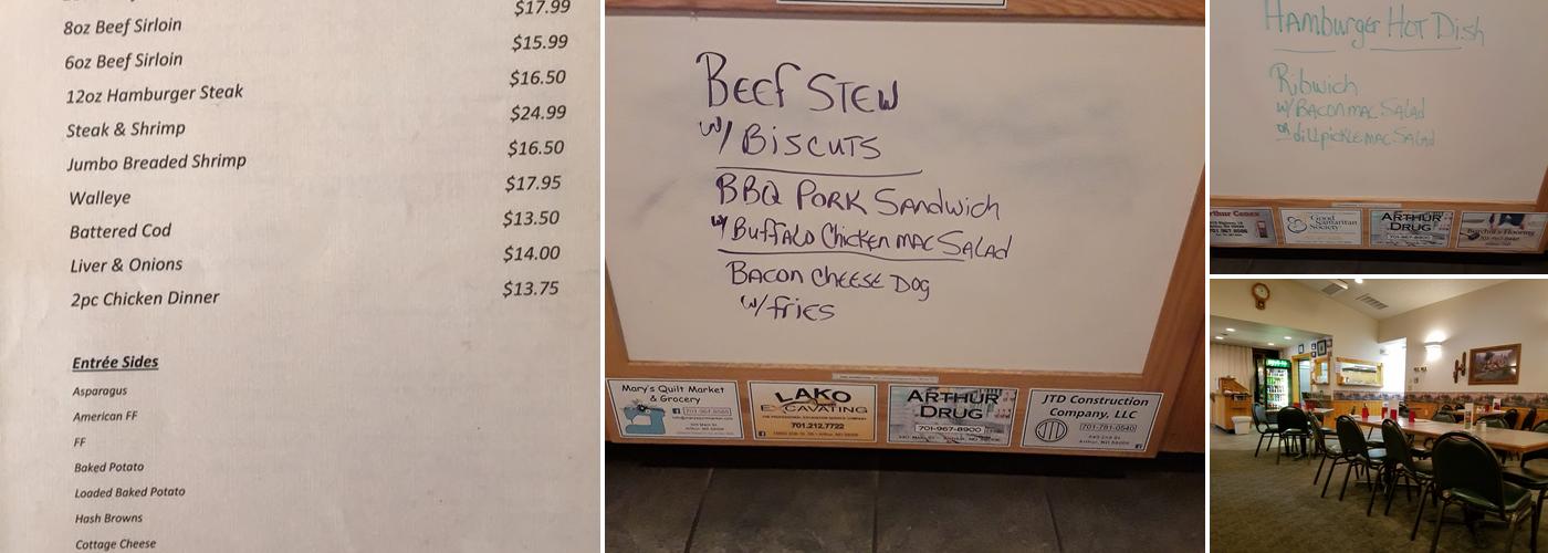 Kelly's Cafe Menu