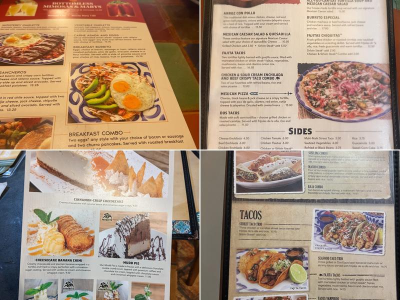 El Torito Menu