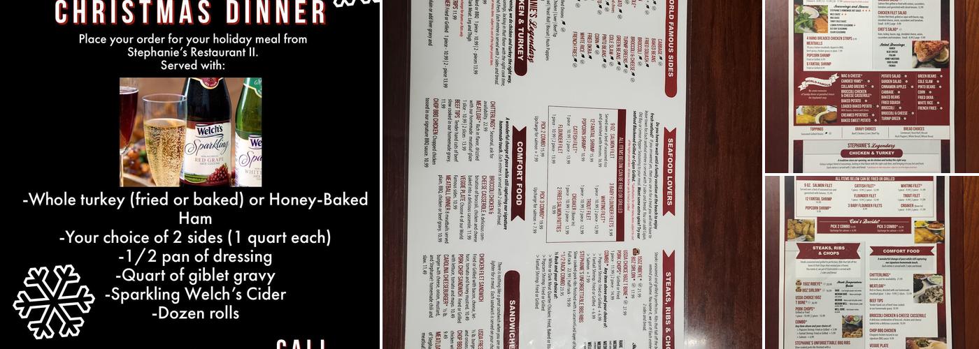 Stephanie's Menu