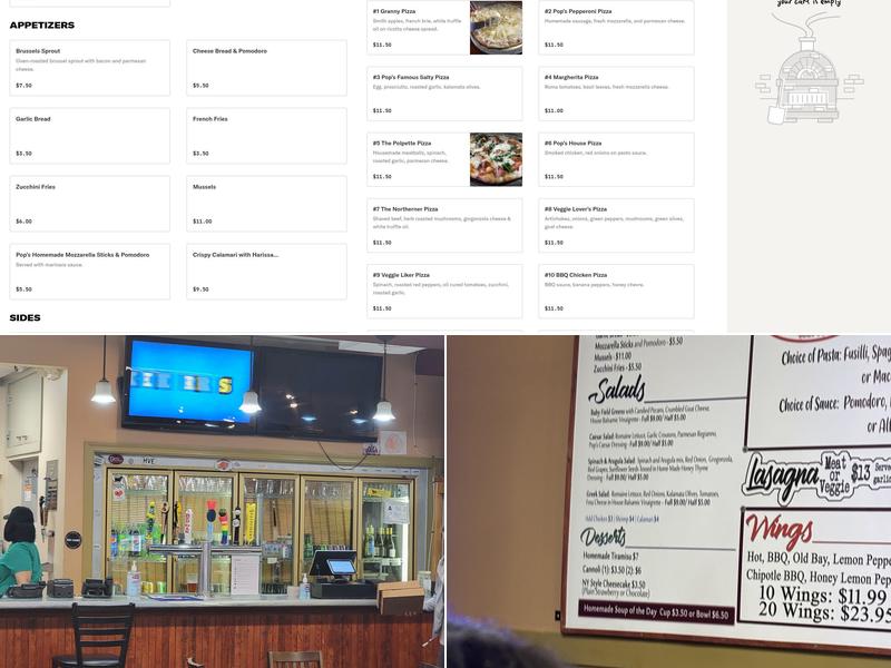 Pop's Backdoor Menu