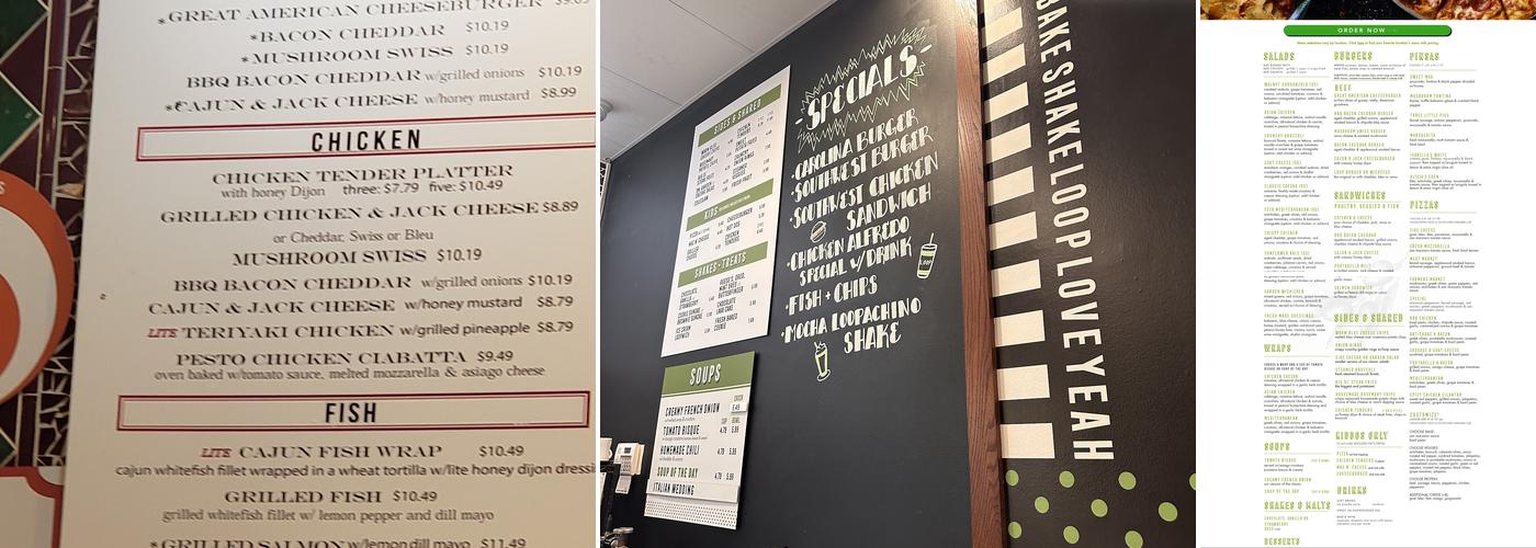 The Loop Restaurant Menu