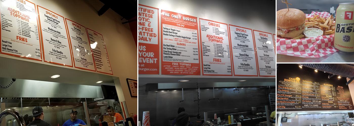 Only Burger Menu