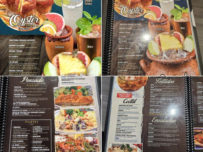 Mariscos Uruapan Menu