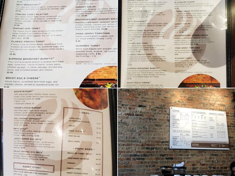 Beyu Caffè Menu