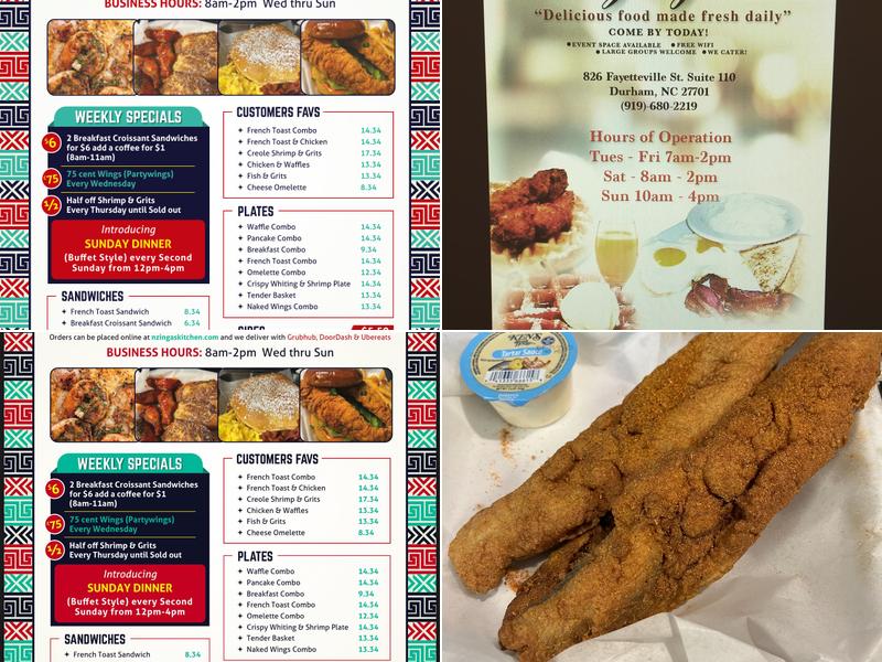 NZINGAS KITCHEN Menu
