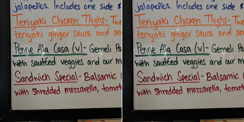 Cafe Meridian & Catering Company Menu