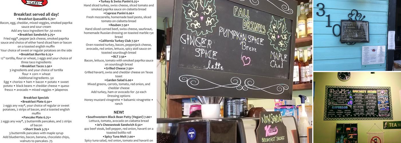 Jo's Cafe Menu