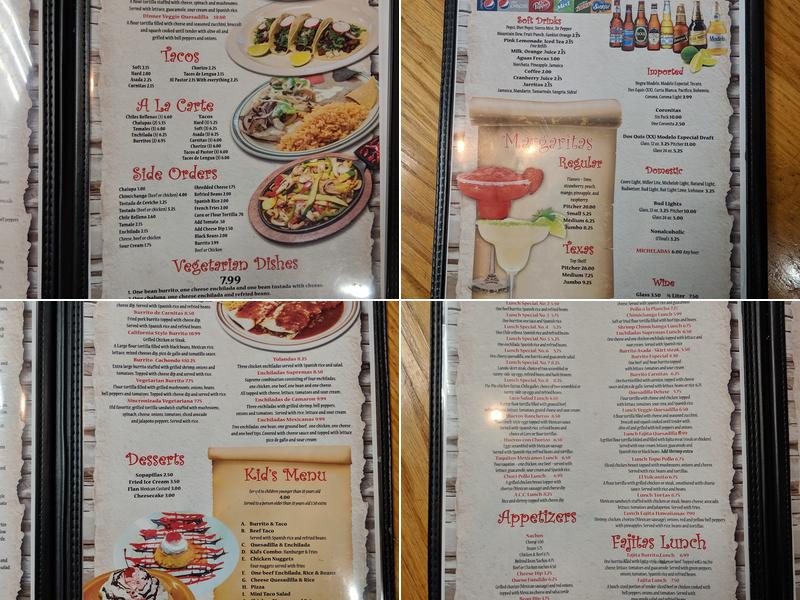 Matatlan Mexican Restaurant Menu