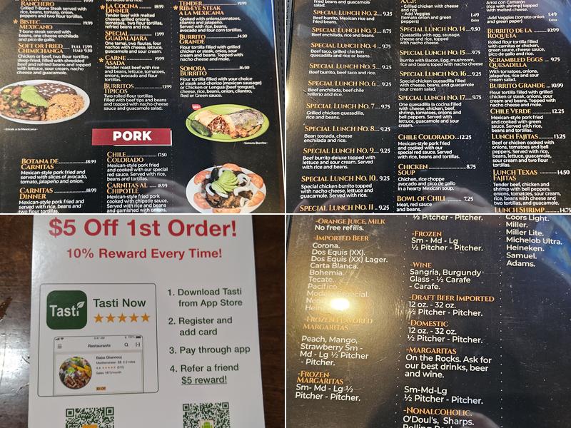 La Cocina Mexican Restaurant #9 Menu