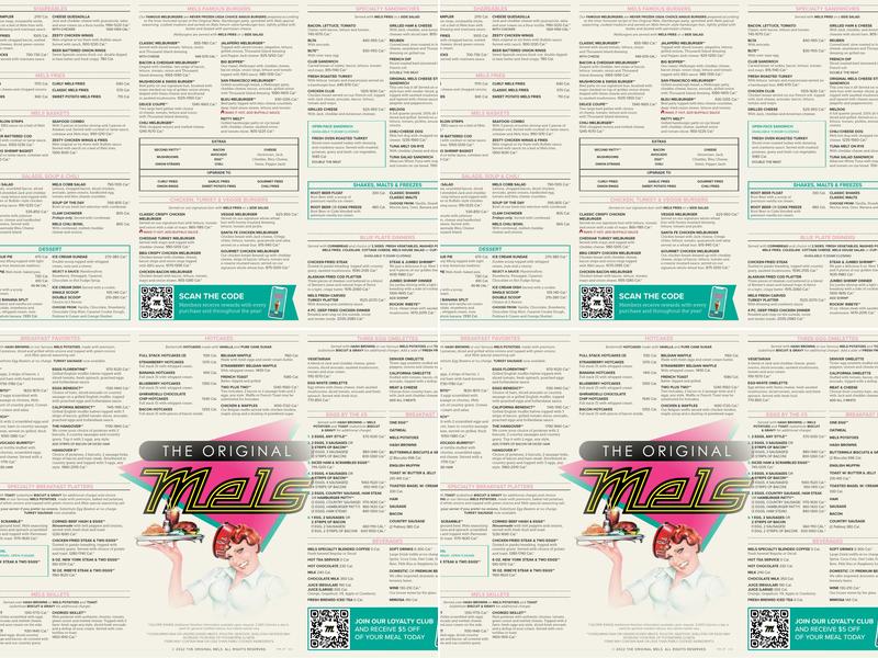The Original Mels Diner Menu