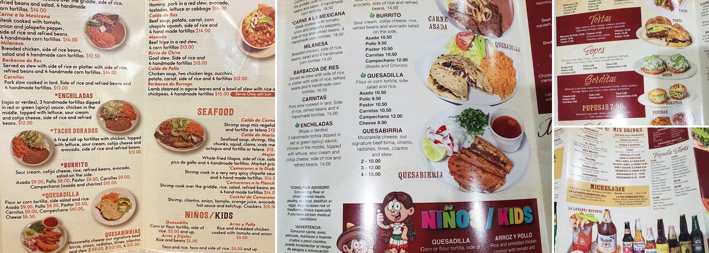 Azteca Grill Menu