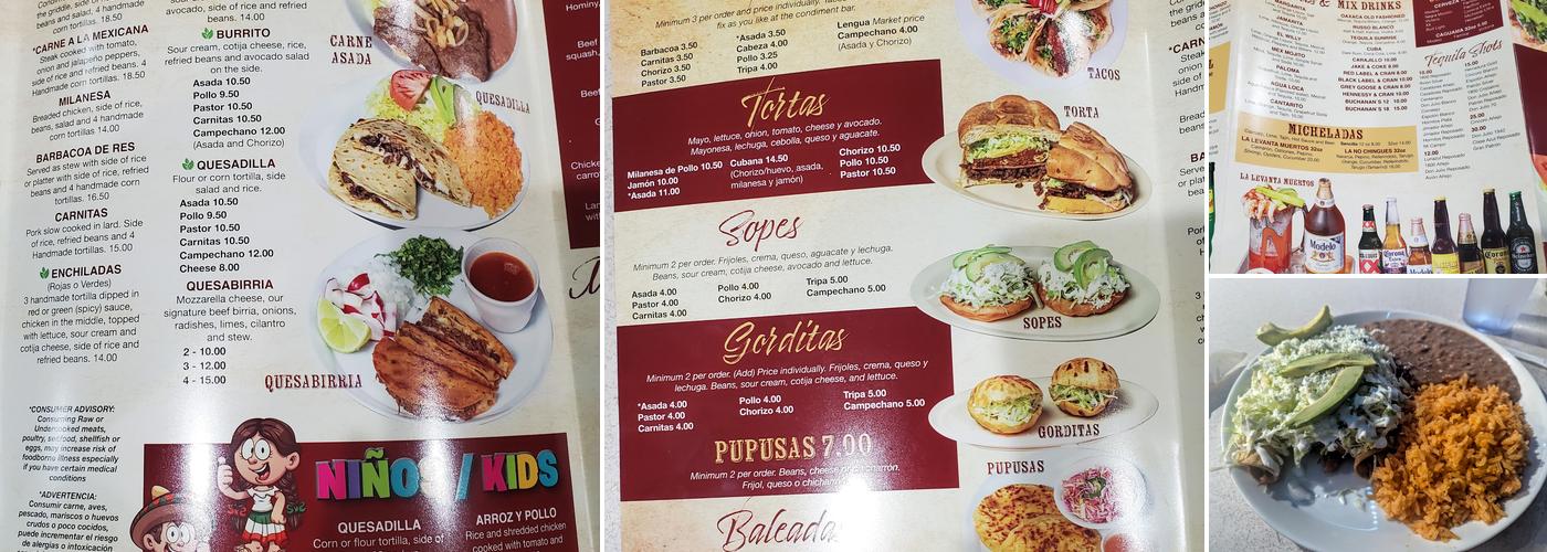 Azteca Grill Menu