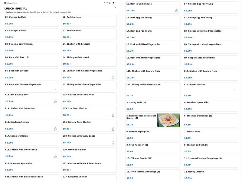 Jumbo China & Grill Menu