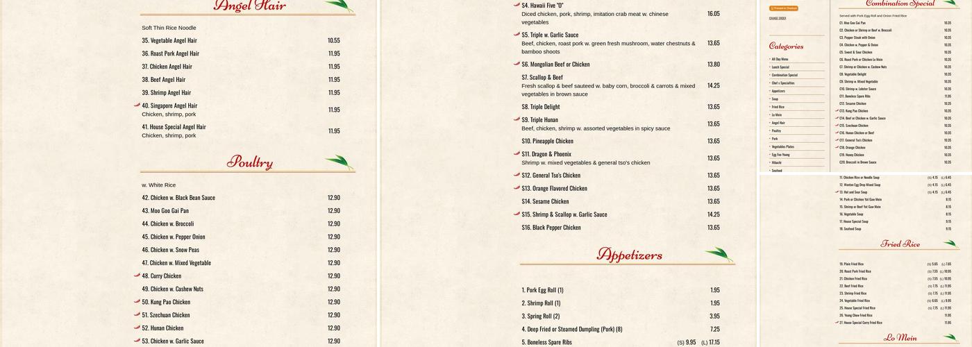 Kwik Wok Menu