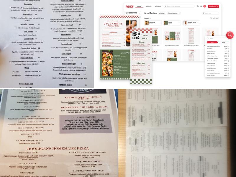 Hooligans Lakeside Menu
