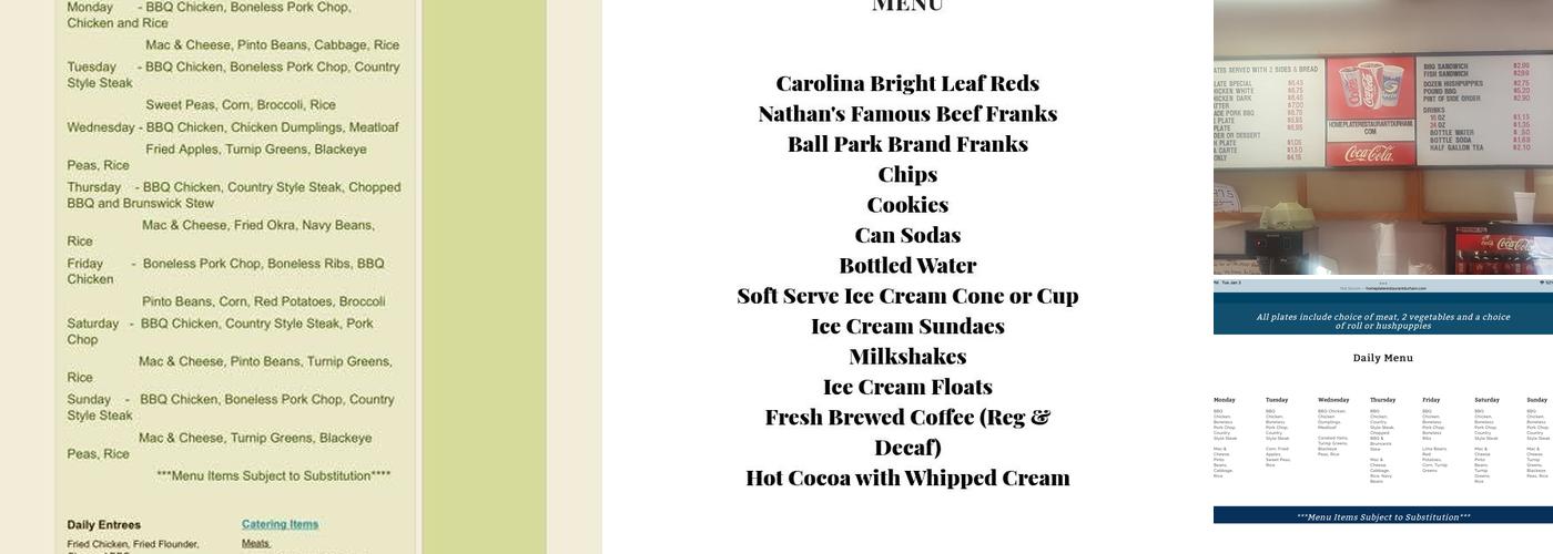 Home Plate Restaurant Menu