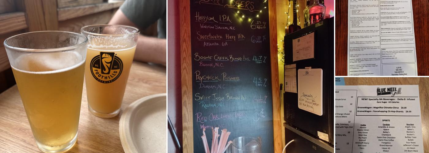 The Blue Note Grill Menu