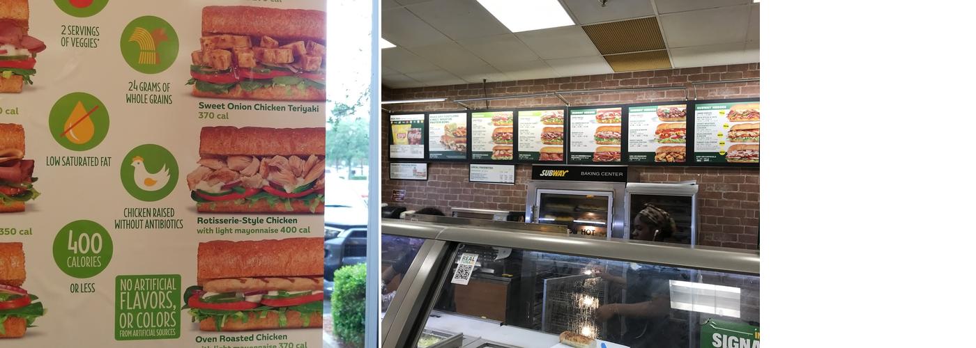 Subway Menu