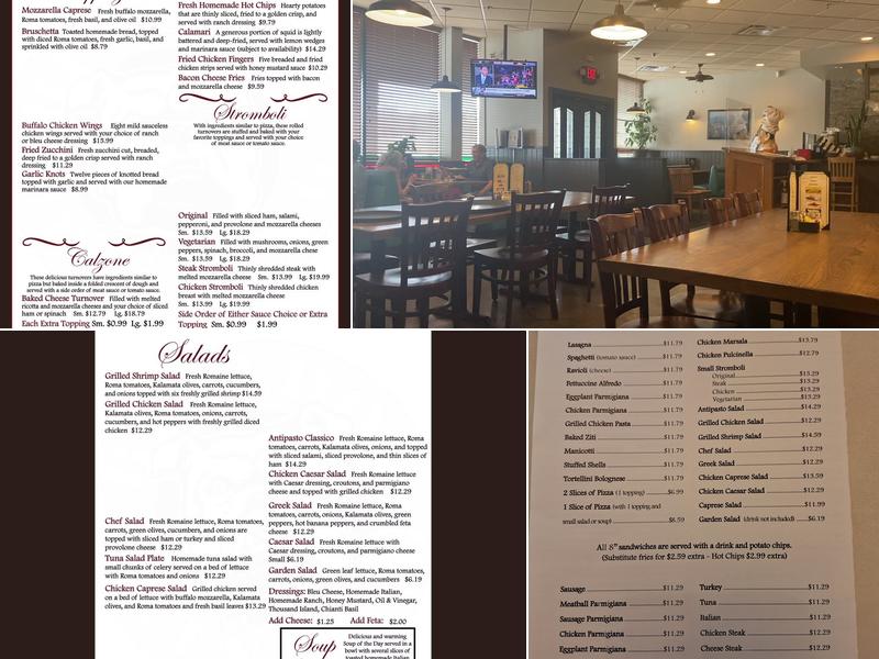 Elizabeth's Pizza Italian Restaurant ( Silas Creek Parkway) Menu