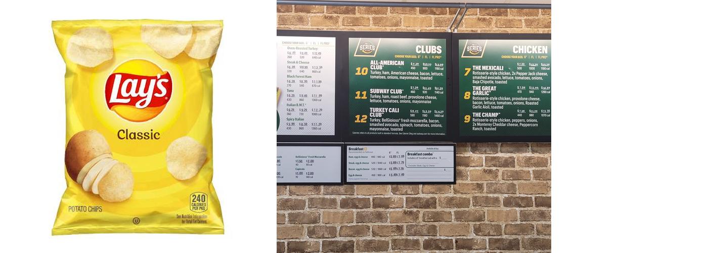 Subway Menu