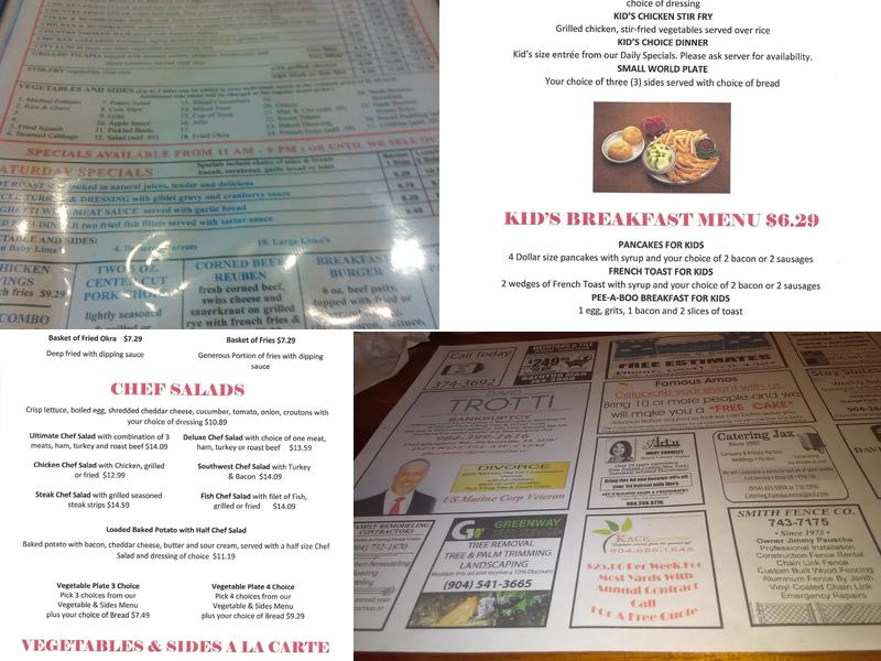 Famous Amos Restaurant Menu