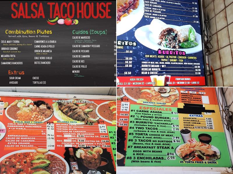 Salsa Taco House Menu