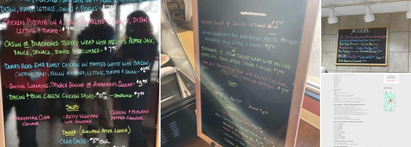 The Carving Board Menu