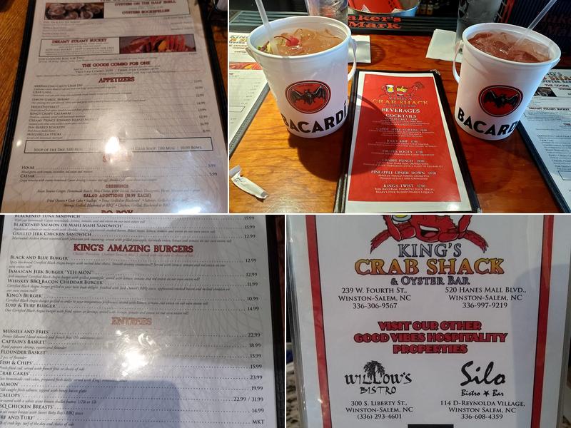 King's Crab Shack and Oyster bar Menu
