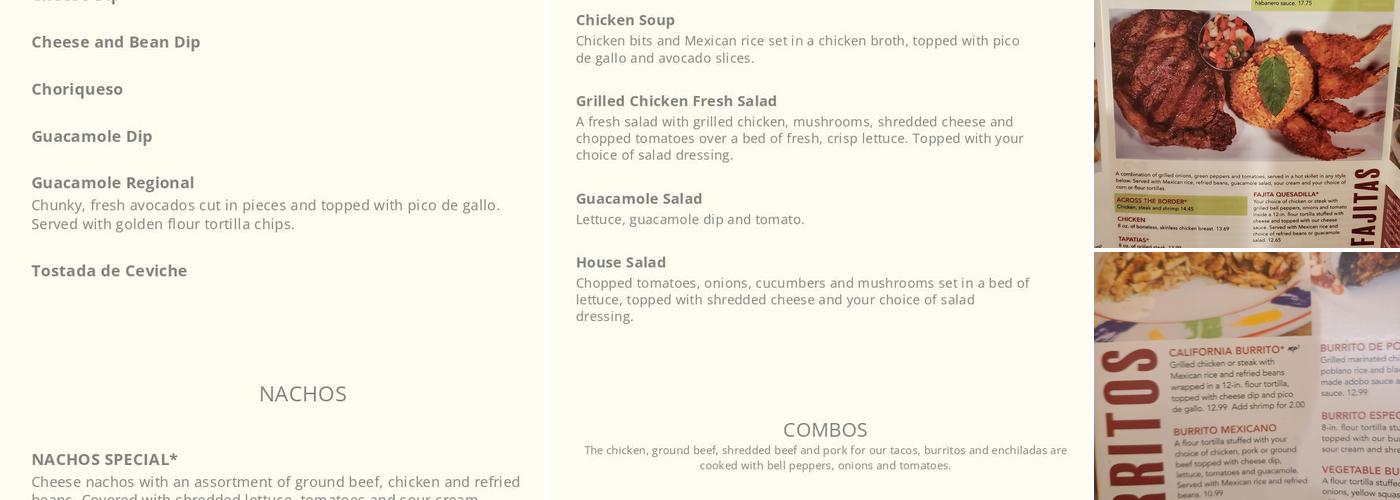 Mi Pueblo Mexican Grill Menu