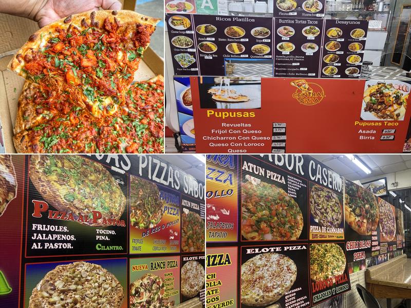 Central Pizza Menu