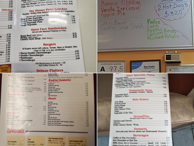 Diner Menu