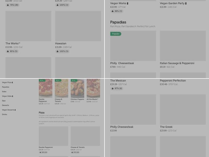 Papa Johns Pizza Menu