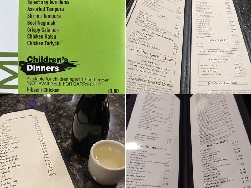 Umi Japanese Steakhouse & Sushi Lounge Menu