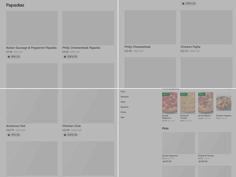 Papa Johns Pizza Menu