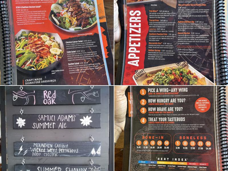 East Coast Wings + Grill Menu