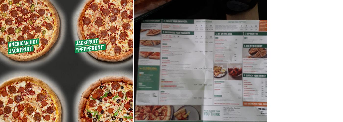 Papa Johns Pizza Menu
