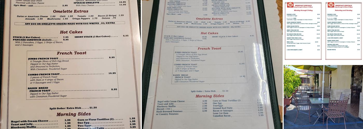 The Town Cafe Menu