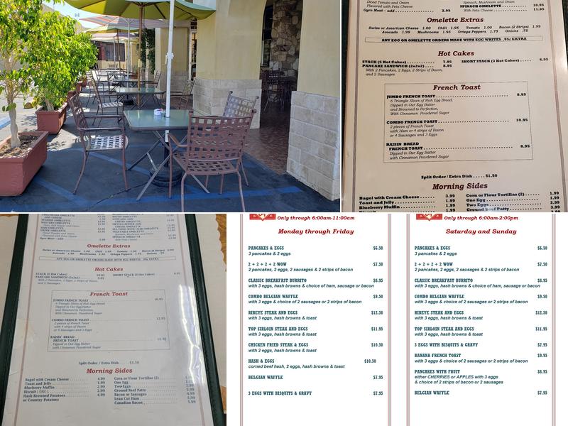 The Town Cafe Menu