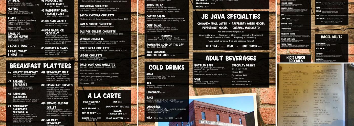 Jonnie Beans Menu
