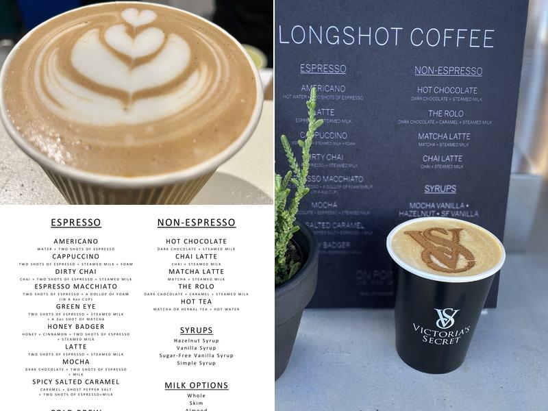 Longshot Coffee Menu