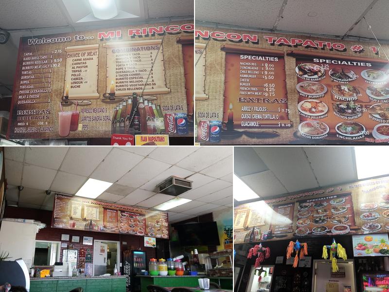 Tacos Mi Rincón Tapatio Menu