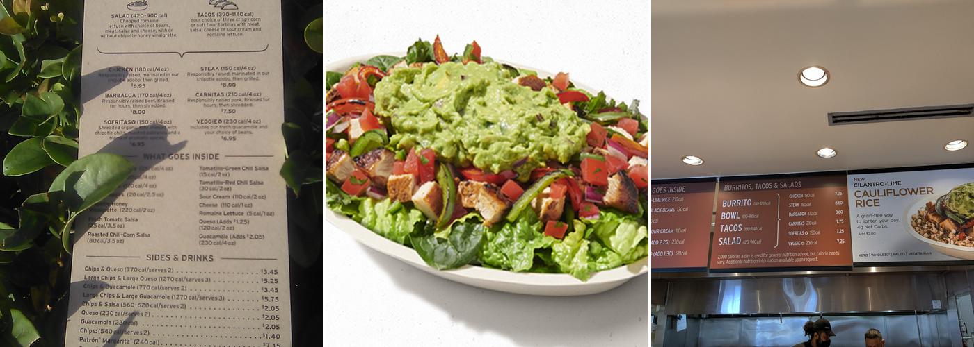 Chipotle Mexican Grill Menu